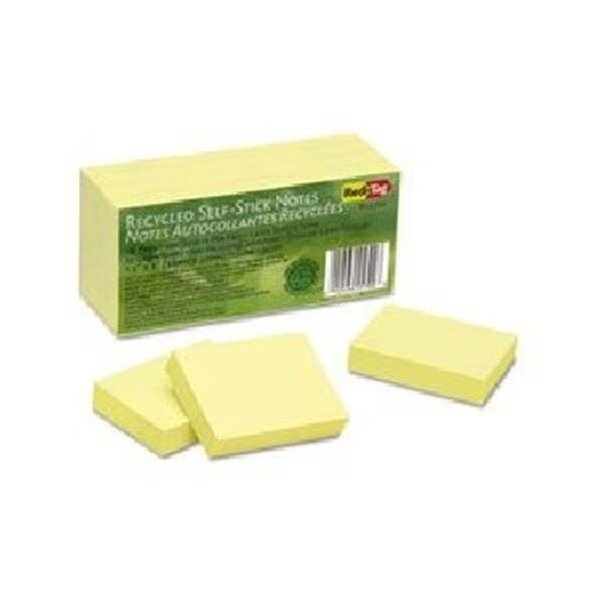 PAD SELF-STCIK NOTE12 YEL, Redi-Tag, Mfr#: RE32951